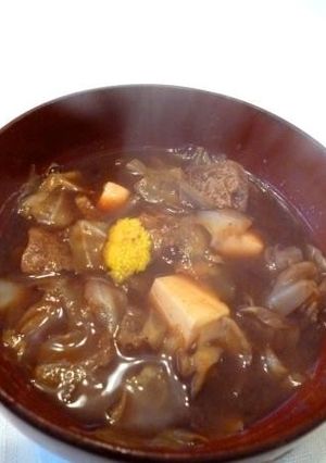 キャベツと豆腐の味噌汁-レシピのメイン写真