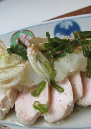 やわらか鶏胸肉　～醤油ネギとおろしで～-レシピのメイン写真