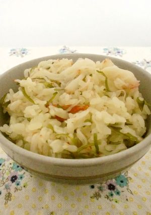 かにかまとめかぶの炊き込みご飯-レシピのメイン写真