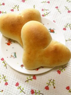 気持ち♡包みこんでハートパン♪-レシピのメイン写真