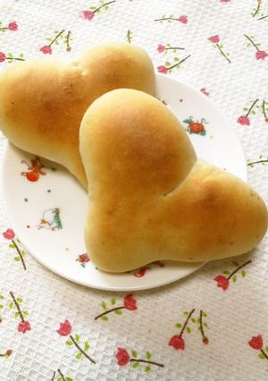 気持ち♡包みこんでハートパン♪-レシピのメイン写真