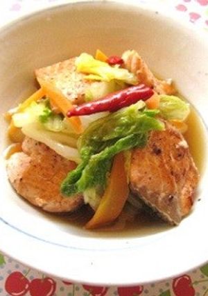 焼き鮭と白菜の南蛮漬け-レシピのメイン写真