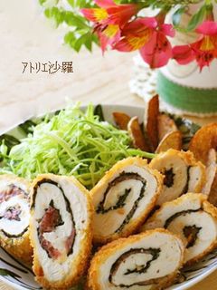 さっぱり揚げ♪梅巻き✿ささみかつ✿-レシピのメイン写真