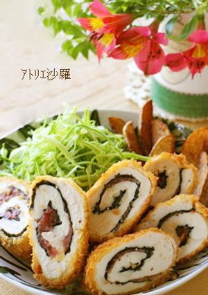 さっぱり揚げ♪梅巻き✿ささみかつ✿-レシピのメイン写真