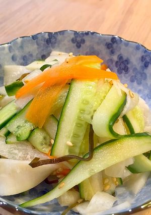 食感抜群！塩昆布と野菜のさっぱり和え-レシピのメイン写真