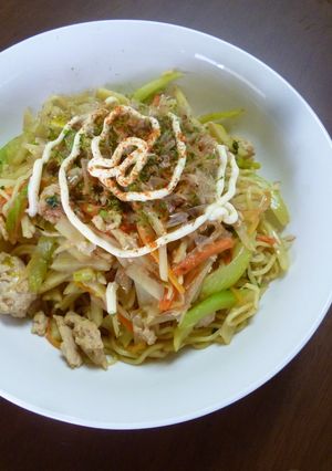 セロリとじゃが芋と人参の具沢山焼きそば☆-レシピのメイン写真