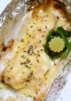 鱈とたらこの親子チーズホイル焼き-レシピのメイン写真