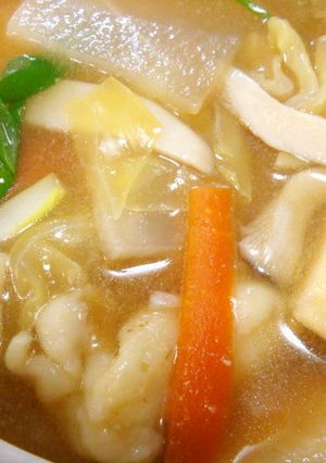 味噌味すいとん-レシピのメイン写真