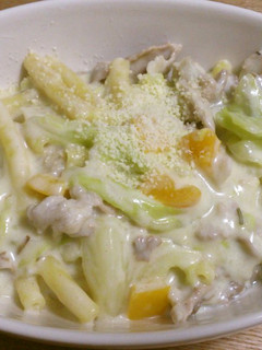 フライパンで作るキャベツの簡単グラタン♪-レシピのメイン写真