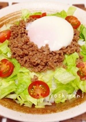 タコライスより好きな！洋風☆そぼろ丼-レシピのメイン写真