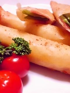モロッコいんげんのおつまみ春巻き♪-レシピのメイン写真