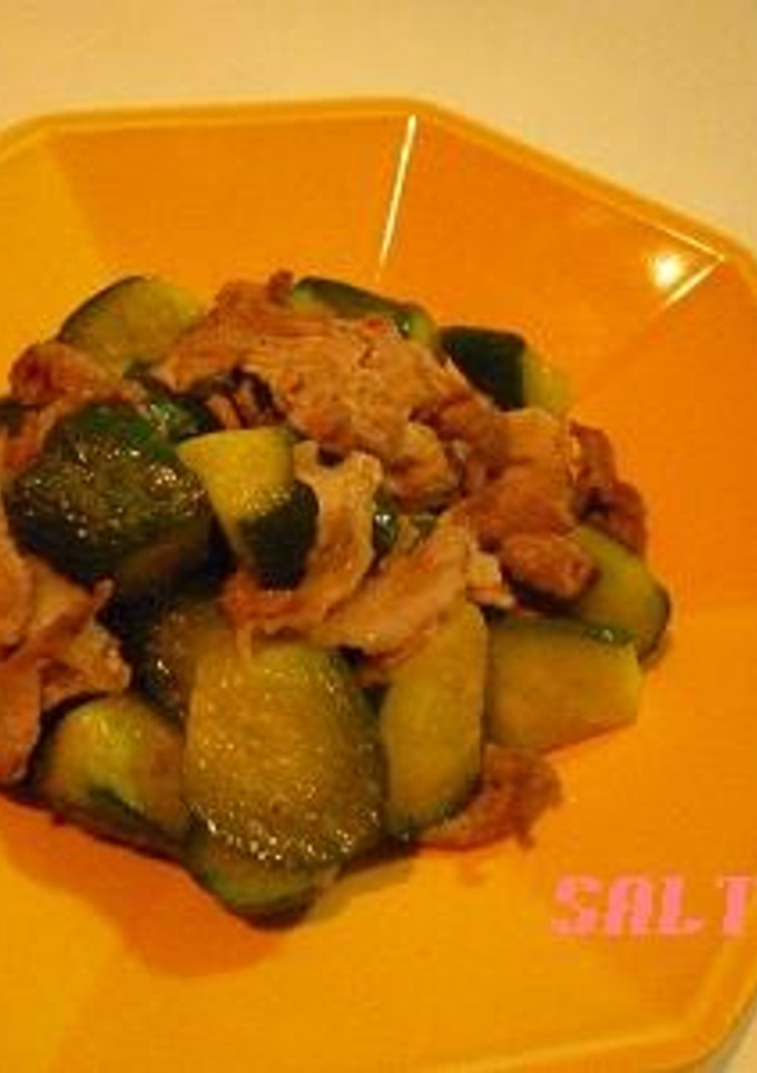 きゅうりと豚肉の塩炒め♪-レシピのメイン写真