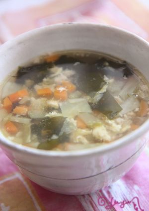 餃子の残り具で〜！簡単あっさりスープ♡-レシピのメイン写真