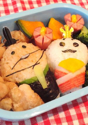 キャラ弁*なめことマサルのおひなさま♪-レシピのメイン写真