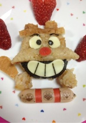 キャラ弁に〜アンパンマンの釜めしどん〜-レシピのメイン写真