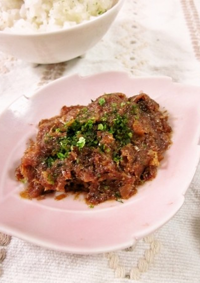 だしがら鰹節でエコ♡混ぜるだけ佃煮風梅鰹-レシピのメイン写真