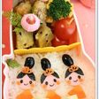 ひな祭りキャラ弁*簡単かわいい三人官女