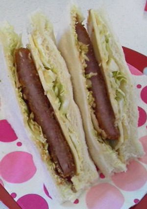 スーパーのハムカツで*絶品ハムカツサンド-レシピのメイン写真