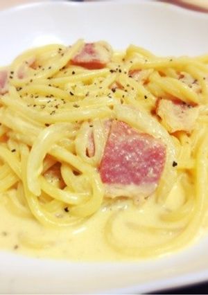 ☆牛乳でカルボナーラ☆-レシピのメイン写真