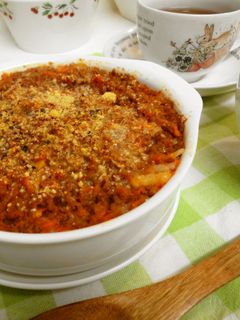 *リメイク*ミートソースのチーズ焼き*-レシピのメイン写真