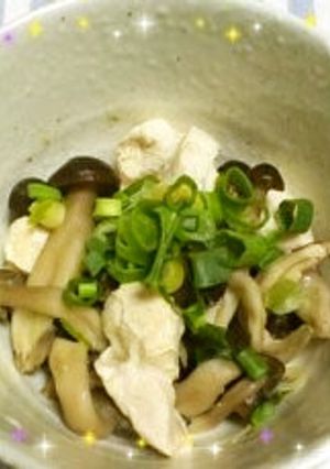 鶏胸肉としめじのレンジ蒸し-レシピのメイン写真
