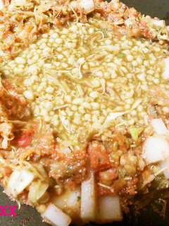 明太子餅チーズのもんじゃ焼き-レシピのメイン写真