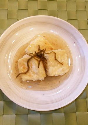 さっぱり梅ドレあんの揚げ出し豆腐-レシピのメイン写真