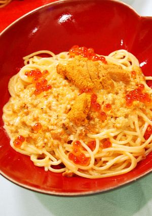 ウニといくらのクリームパスタ-レシピのメイン写真