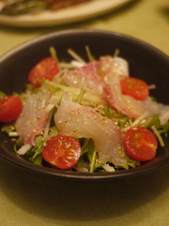 真鯛と水菜のサラダ-レシピのメイン写真