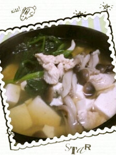 あったまる~♬鶏胸肉と豆腐のお吸い物-レシピのメイン写真