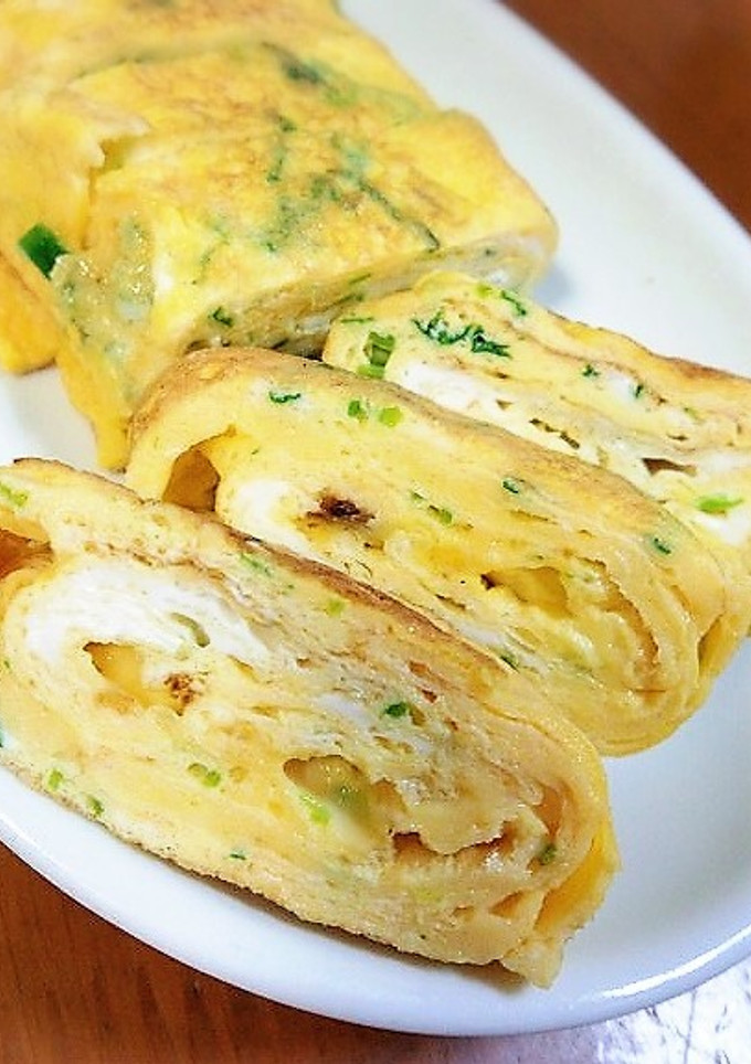 ほうれん草の茎で卵焼き☆-レシピのメイン写真