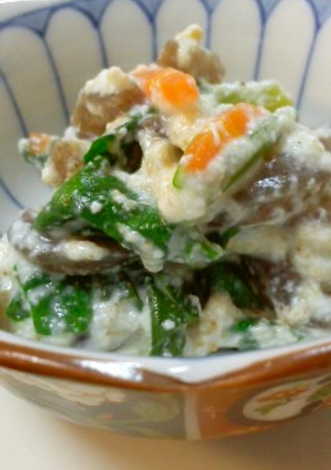 塩麹で作るほうれん草の白和え-レシピのメイン写真