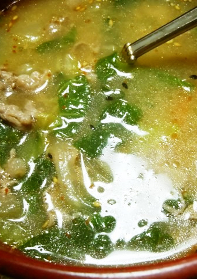 白菜と牛肉のスープ（韓国シレギスープ風）-レシピのメイン写真