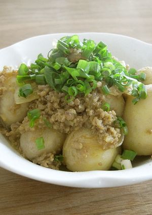 簡単☆里芋とひき肉のカレー風味-レシピのメイン写真