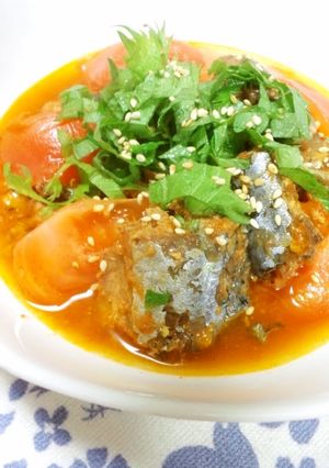 さば缶のさっぱりピリッとトマト煮込み-レシピのメイン写真
