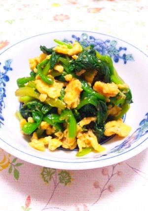 春の彩り〜ほうれん草とたまごの菜種和え♪-レシピのメイン写真