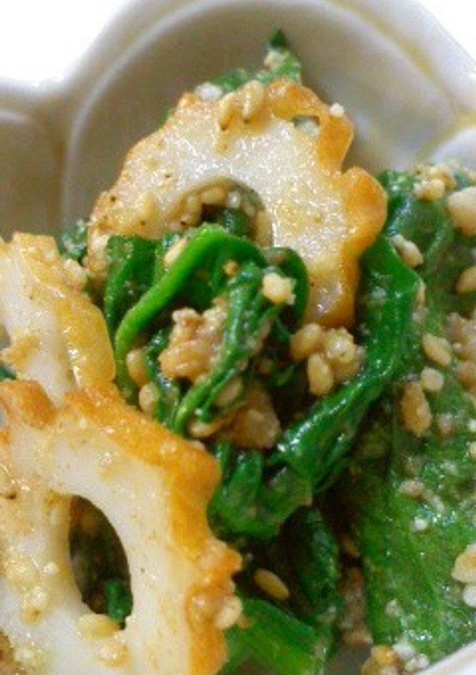 ちくわとほうれん草の胡麻和え-レシピのメイン写真