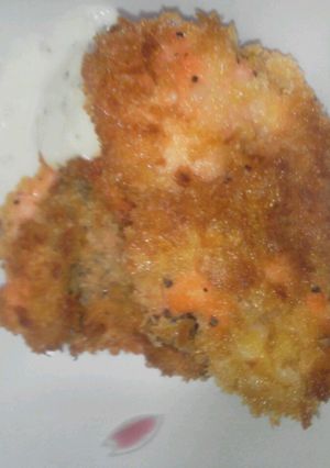 サーモンのにんにく挟み揚げ-レシピのメイン写真