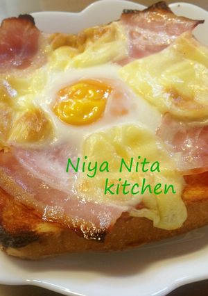 簡単！！ベーコン目玉焼きトースト-レシピのメイン写真