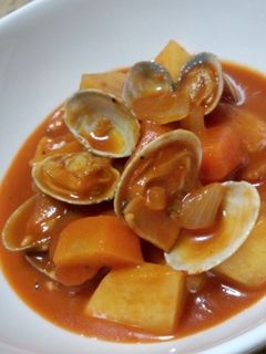 野菜ジュースで野菜とあさりの煮込み-レシピのメイン写真
