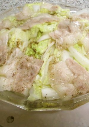 もやしと豚肉でチン-レシピのメイン写真