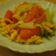 レタスとトマトの卵炒め