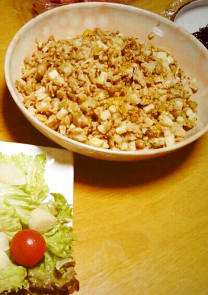 ほっこりおいしい♪たけのこ納豆かぼちゃ！-レシピのメイン写真