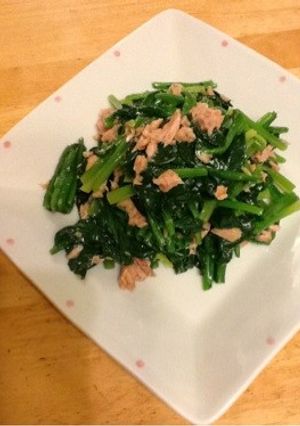 シーチキンほうれん草-レシピのメイン写真