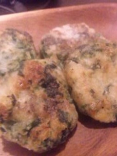 離乳食 里芋とほうれん草のお焼き-レシピのメイン写真