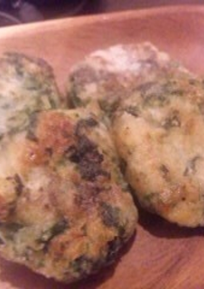 離乳食　里芋とほうれん草のお焼き-レシピのメイン写真