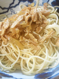 油揚げと玉ねぎの和風ぱすた-レシピのメイン写真