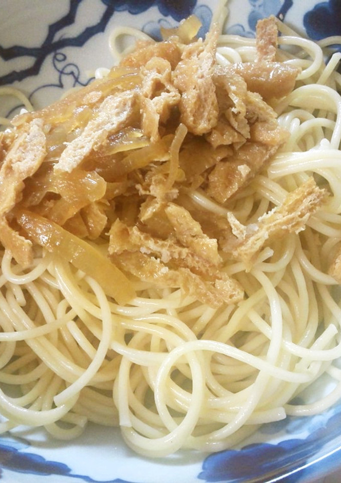 油揚げと玉ねぎの和風ぱすた-レシピのメイン写真