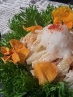 鶏皮のサラダ ポン酢とともに-レシピのメイン写真
