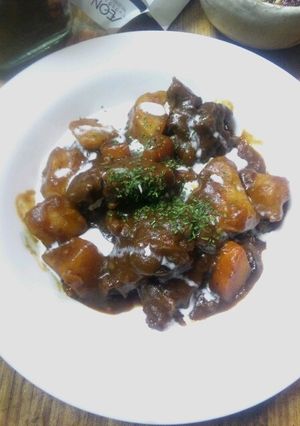 ♦牛すじ肉のハッシュドビーフ♦-レシピのメイン写真